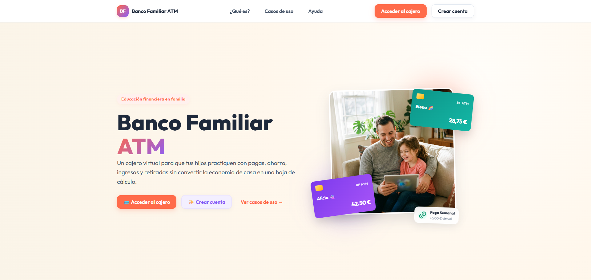 Captura de la web ATM
